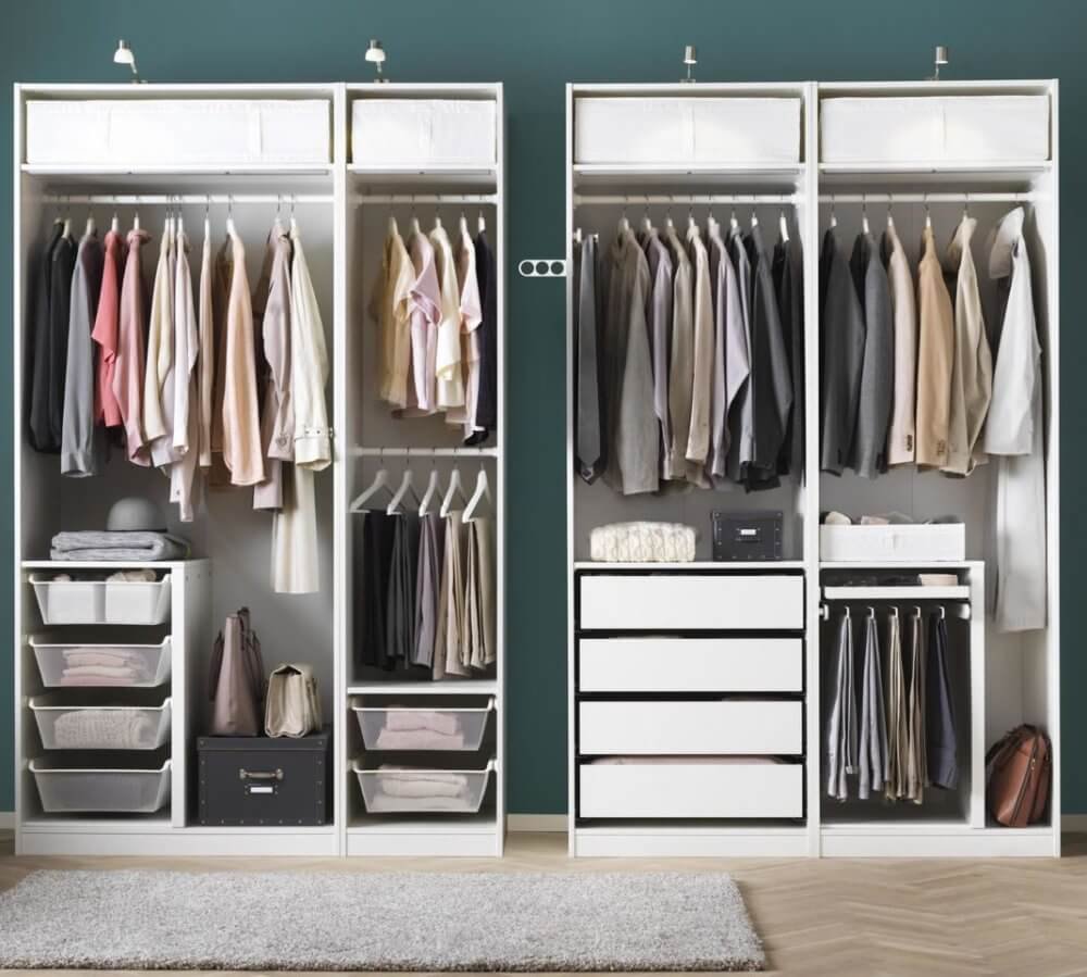 Икеа наполнение для гардеробной ПАКС