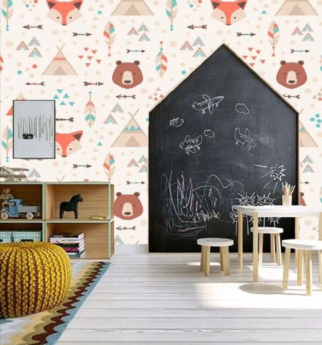 Меловая доска в интерьере детской