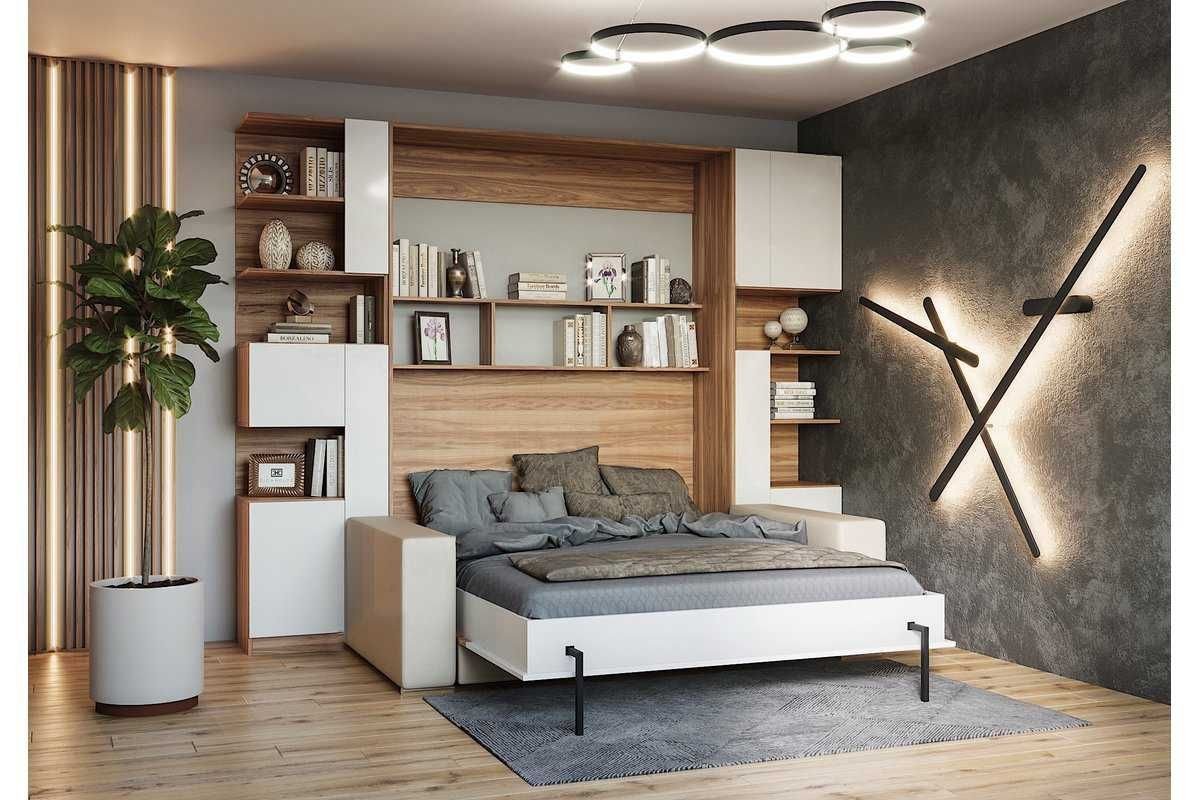 Откидная кровать встроенная в шкаф