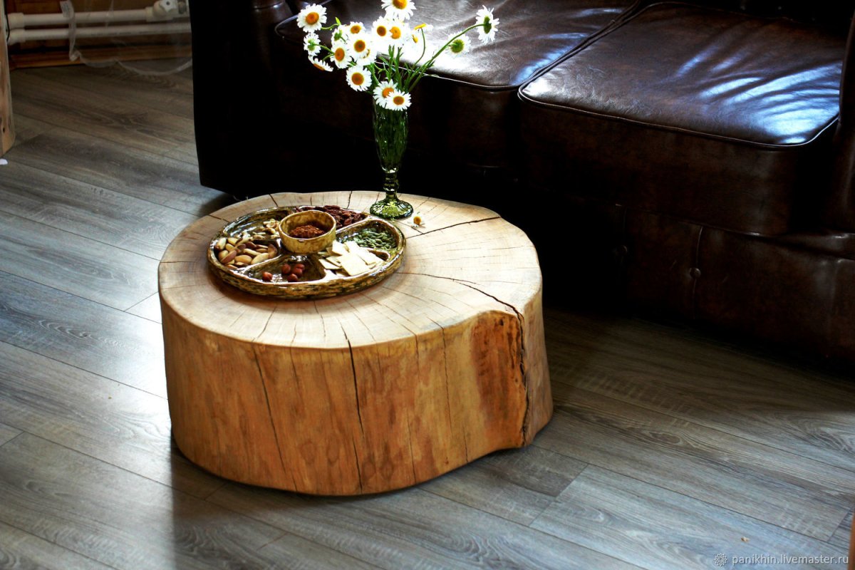 Стол из цельного дуба