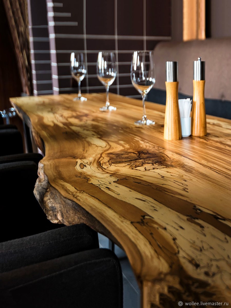 Мебель из слэба дерева