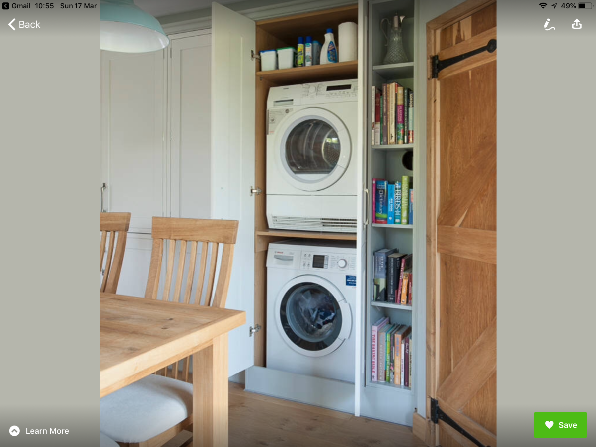 Шкаф для стиральной машины и сушильной машины в колонну