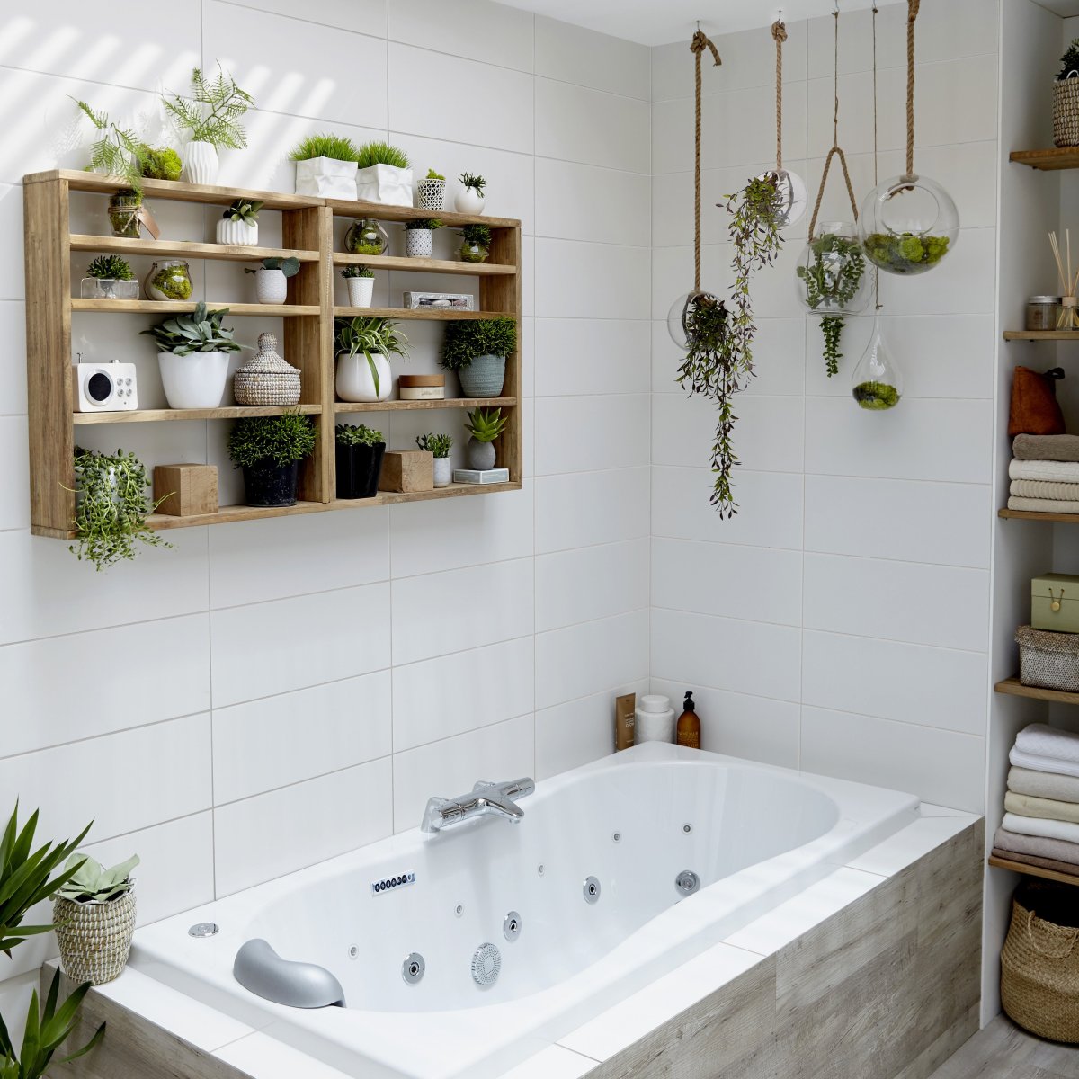 Растения в ванной комнате для декора