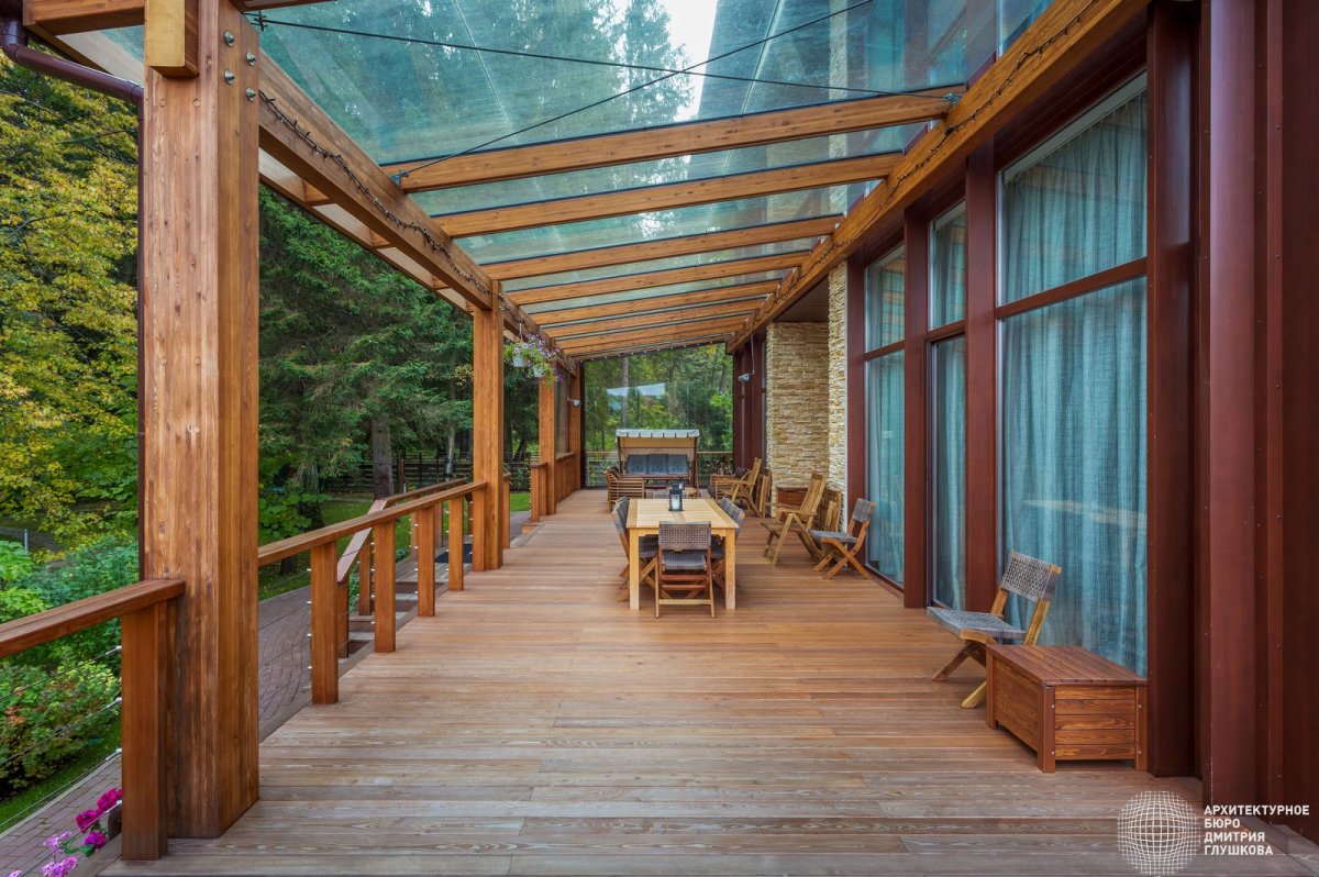 Эко дом с верандой