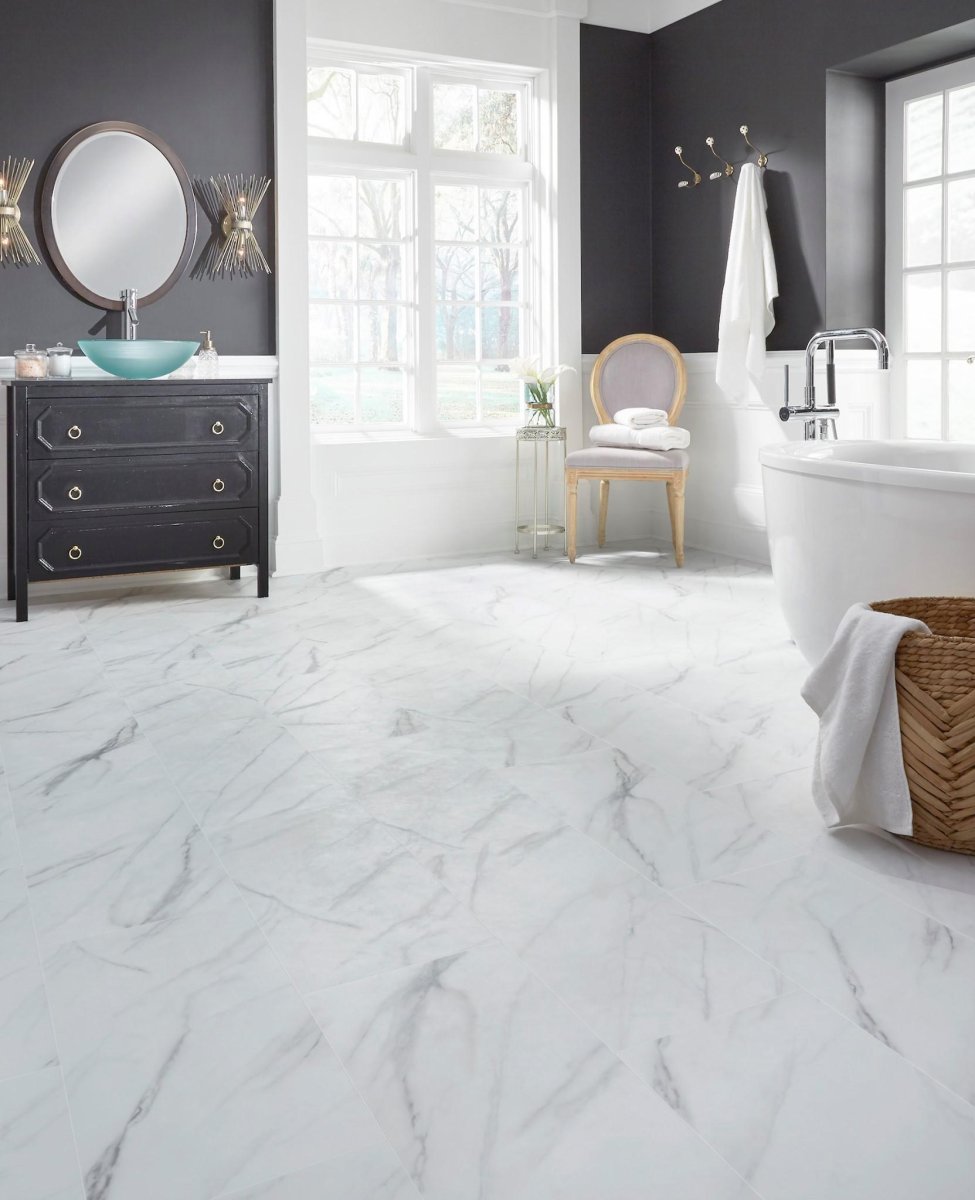 Линолеум мрамор Каррара