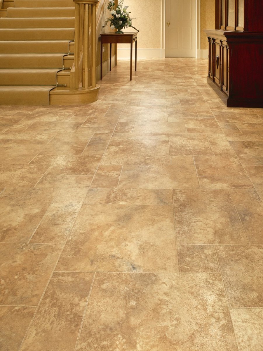 Линолеум под плитку в коридор