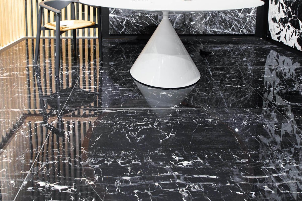 Керамогранит Арена мрамор чёрный lf6809