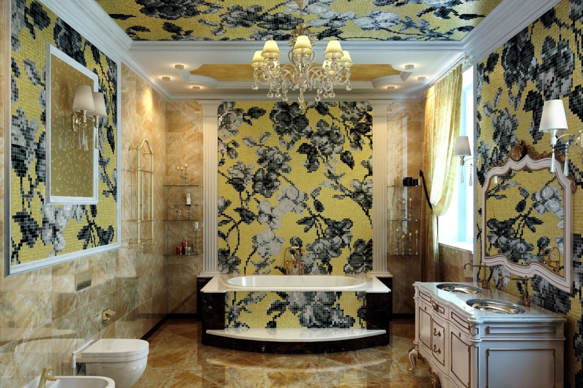Мозаичное панно для ванной