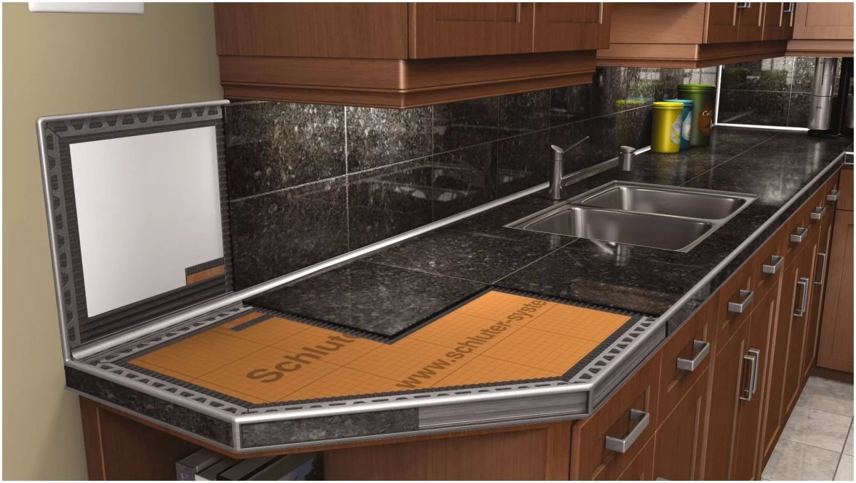 Столешница из керамогранитной плитки 600*1200