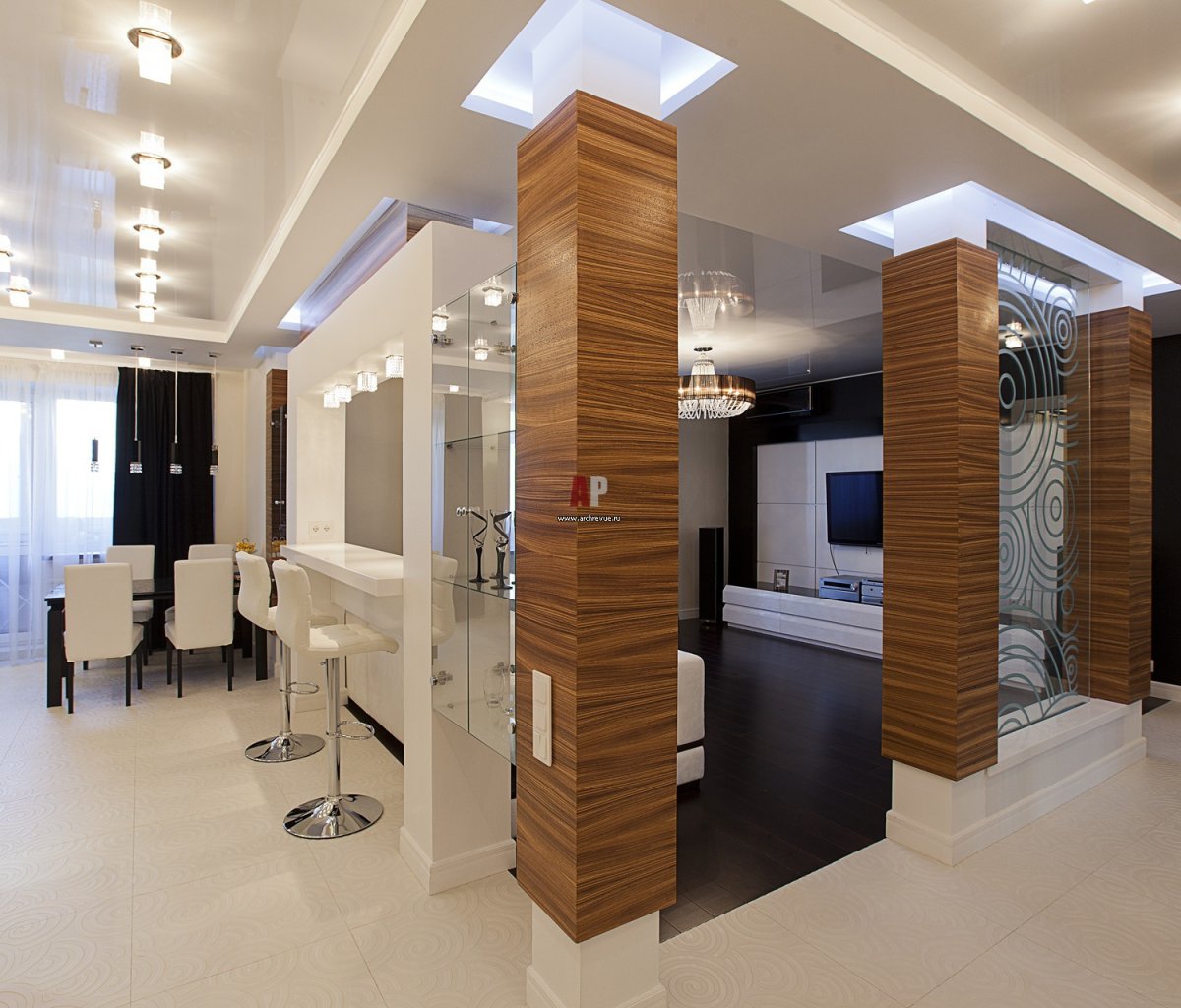 Колонны в интерьере