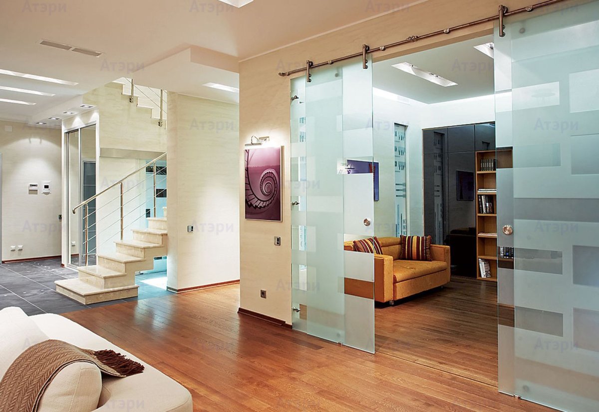 Стеклянные перегородки в интерьере