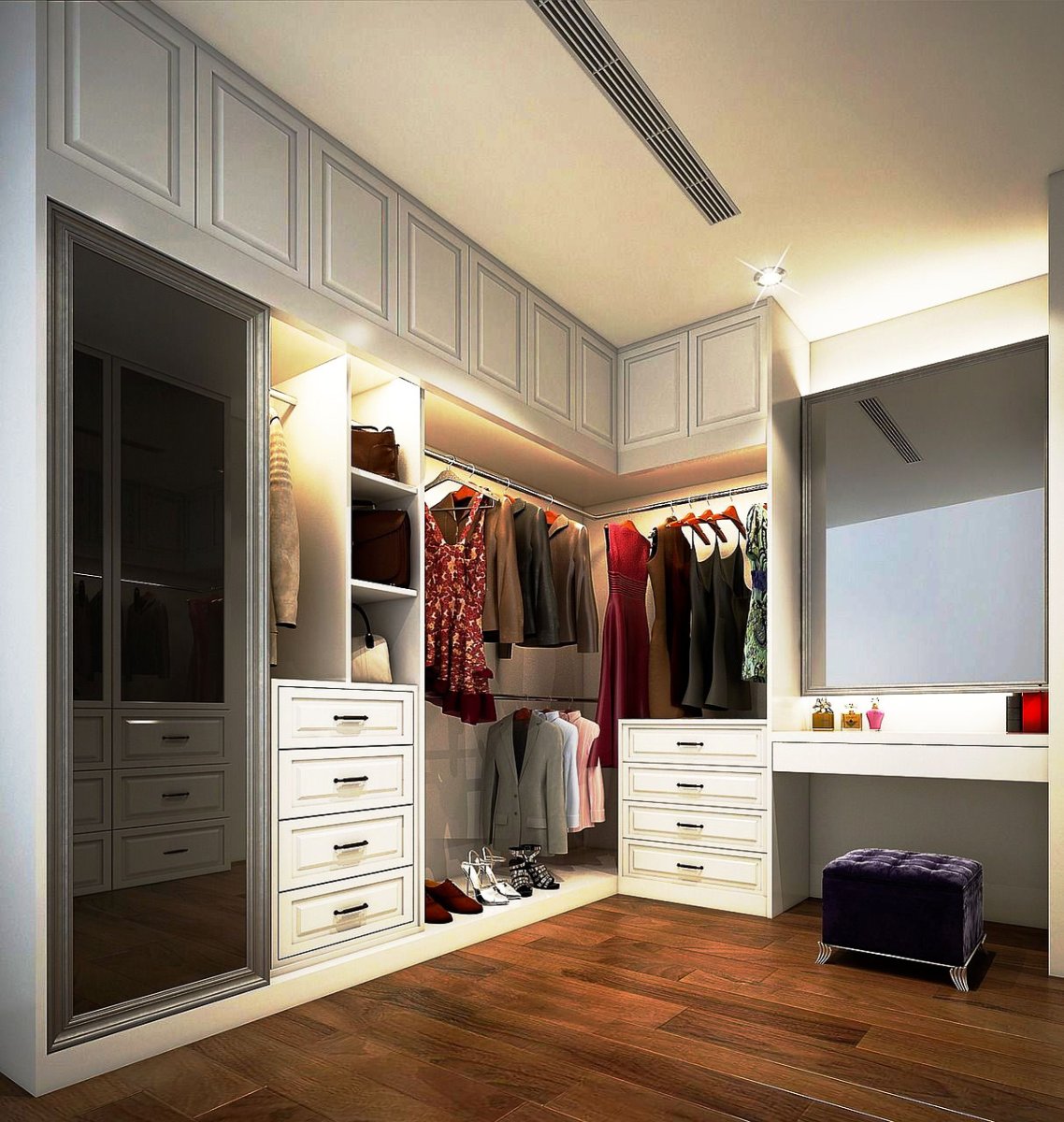 Гардеробные в коридоре