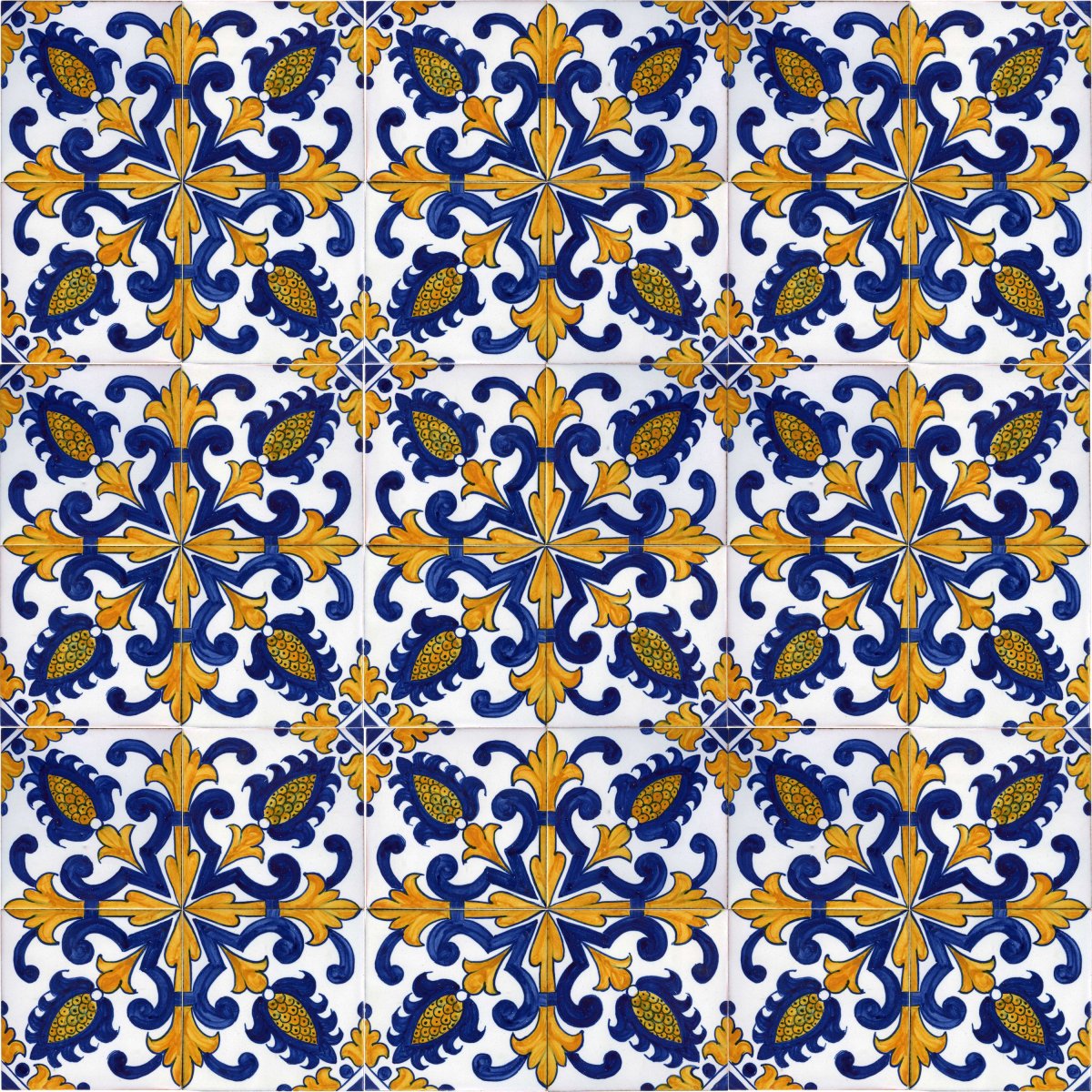 Португальская плитка азулежу чёрная