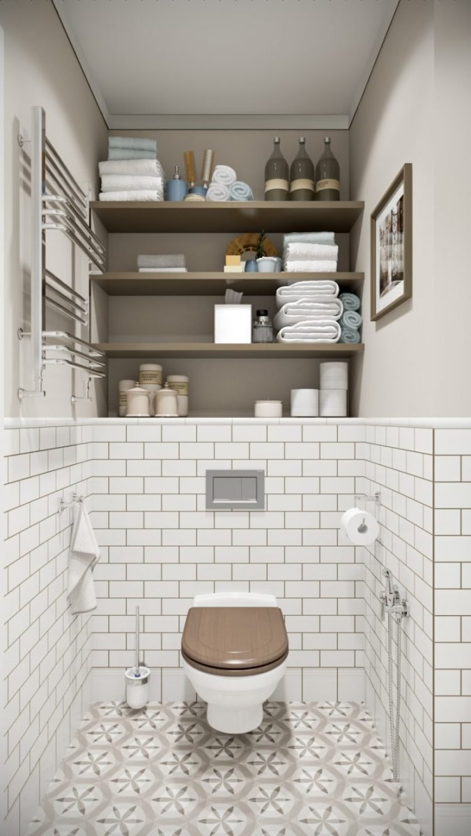 Плитка кабанчик в туалете