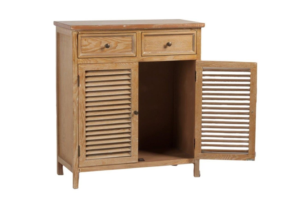 Тумбочка с жалюзийными дверцами