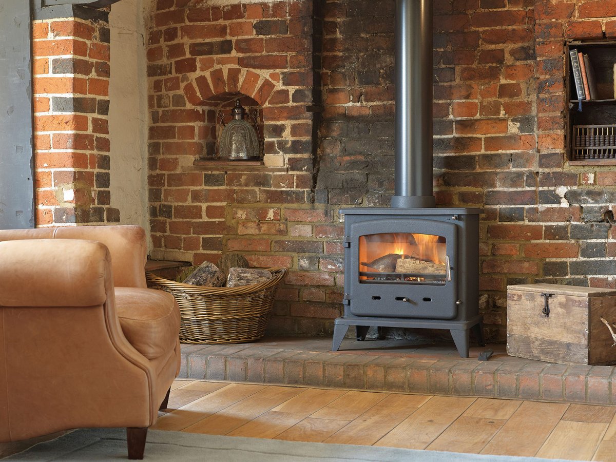 Камин в стиле лофт