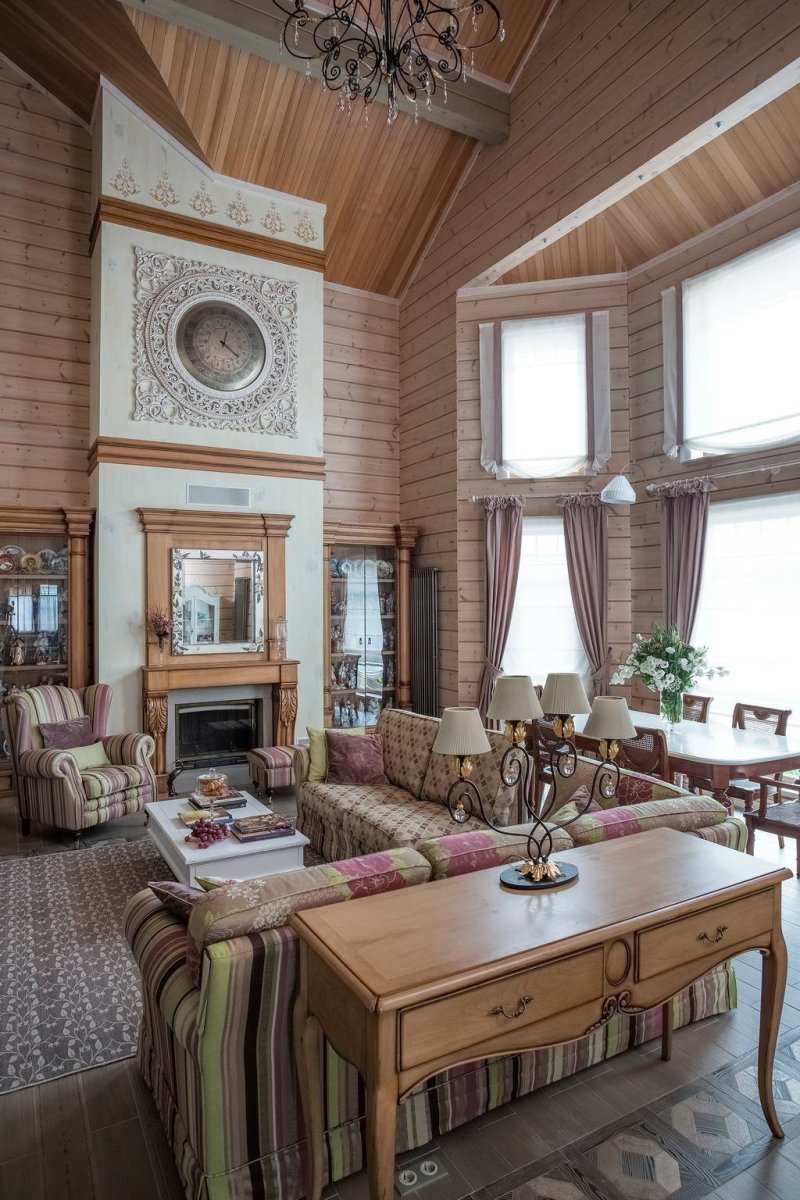 Интерьеры Бориса Дмитриева в стиле русская усадьба