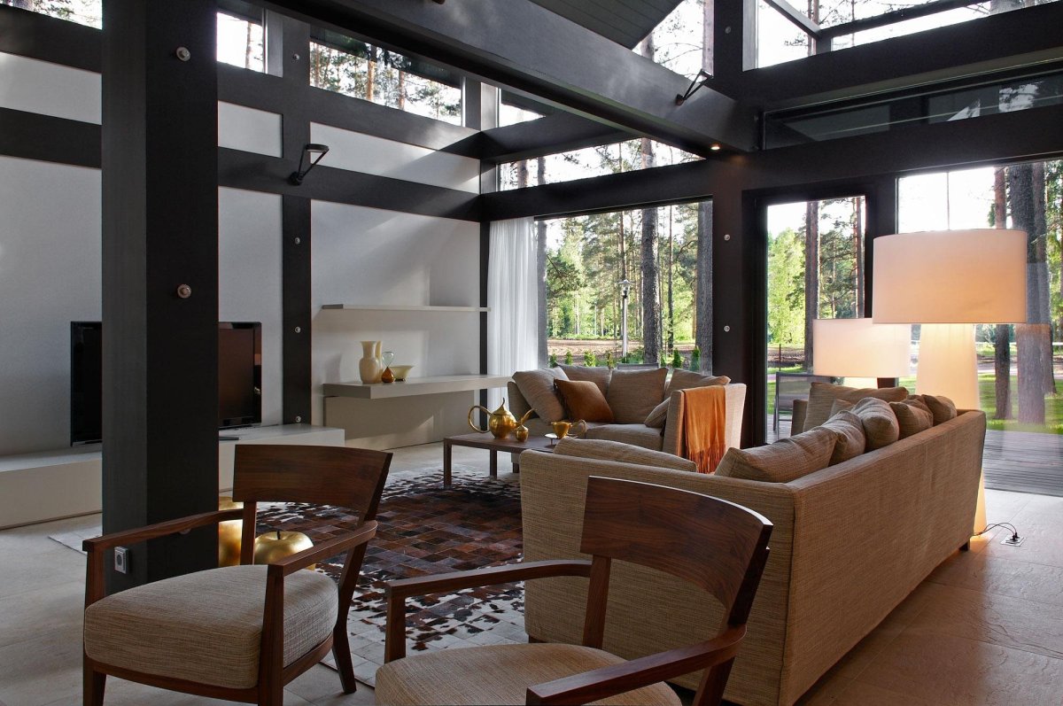 Коттеджный поселок в стиле фахверк интерьер