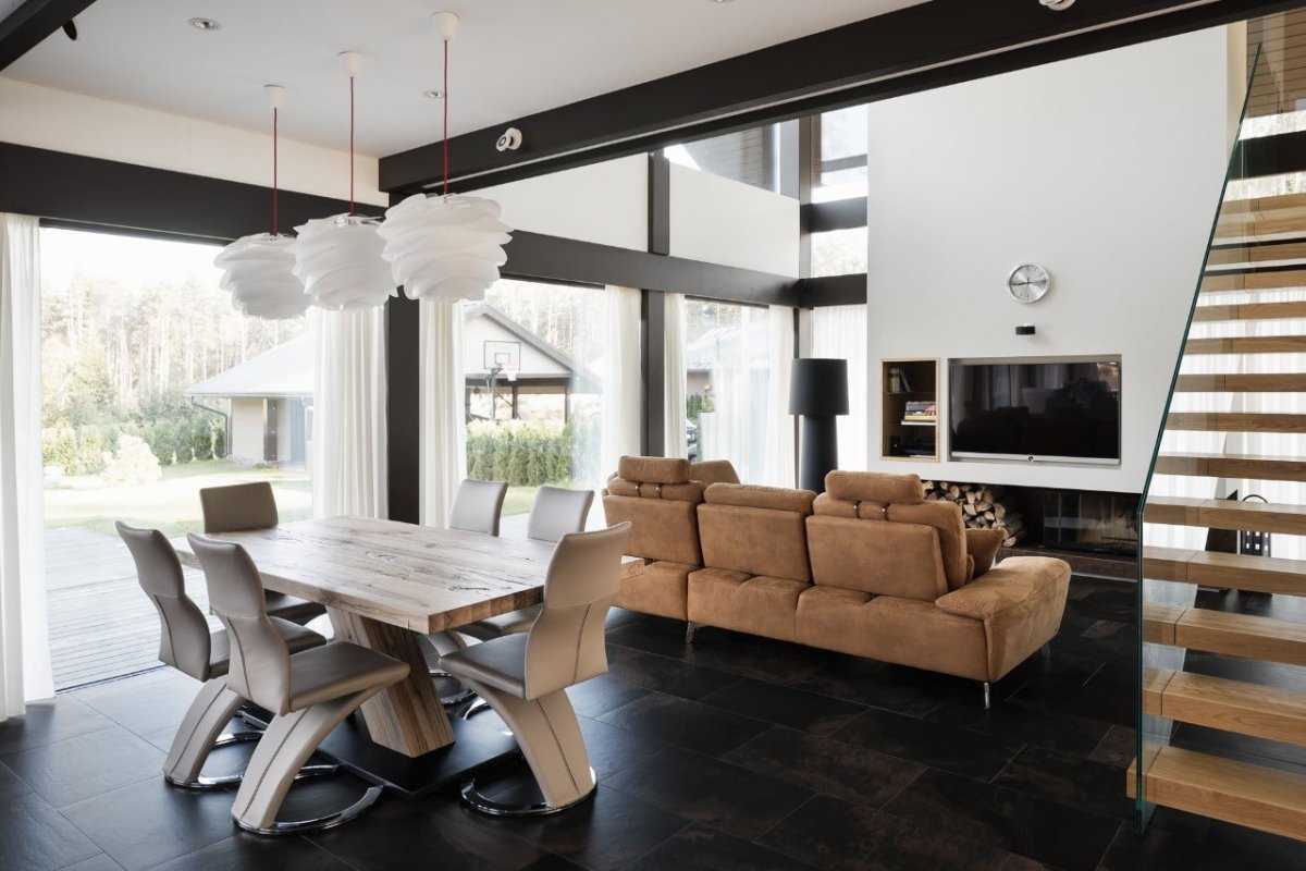 Дом фахверк интерьер