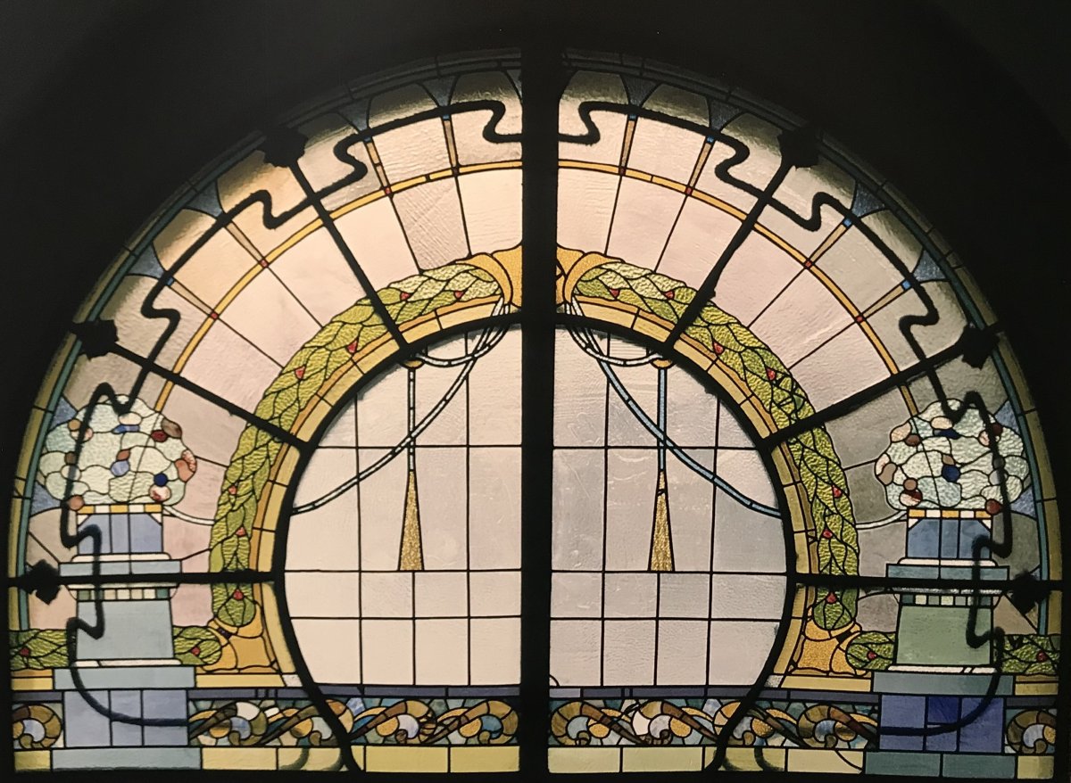 Модерн ар нуво окна витражи