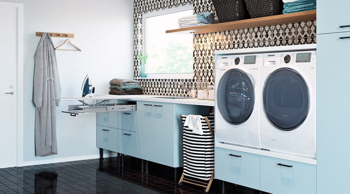 Прачечная в скандинавском стиле
