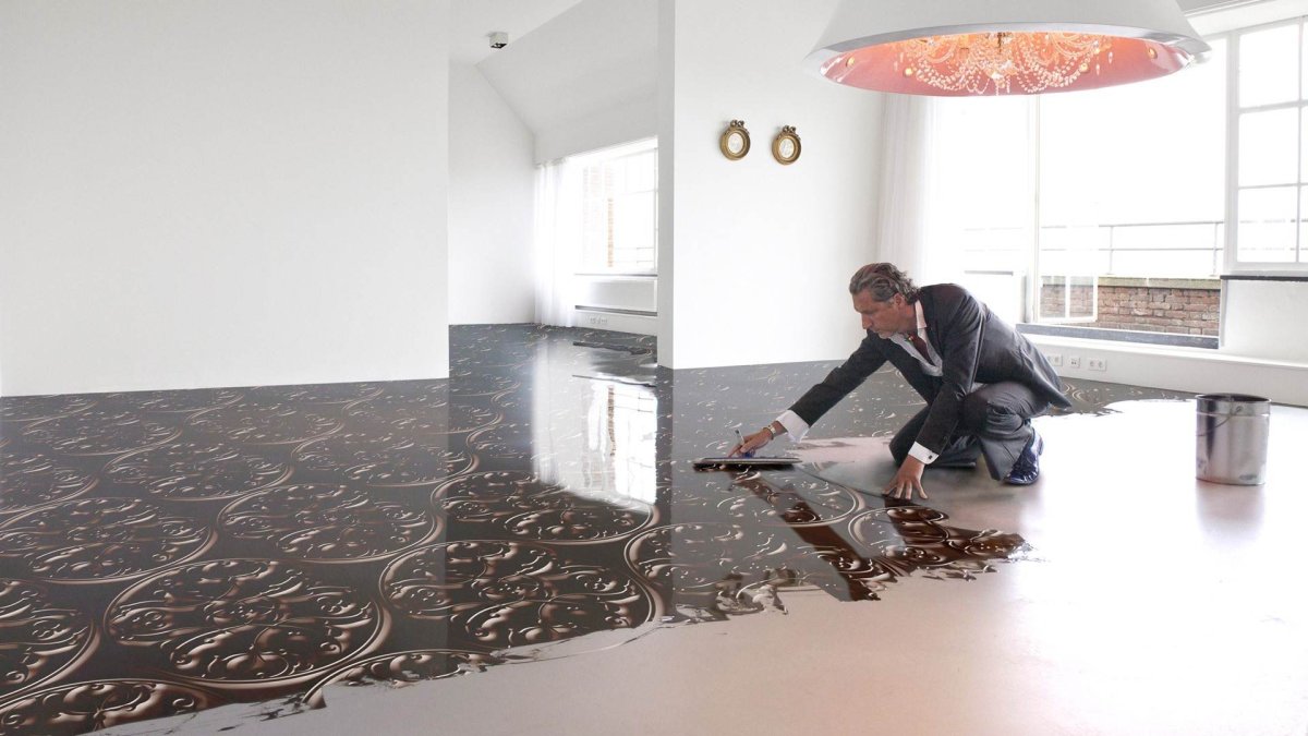 Полиуретановый наливной пол в квартире