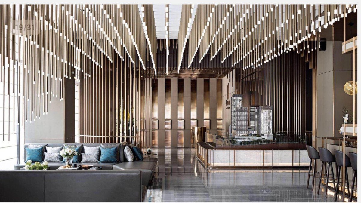 Ламели в интерьере кафе