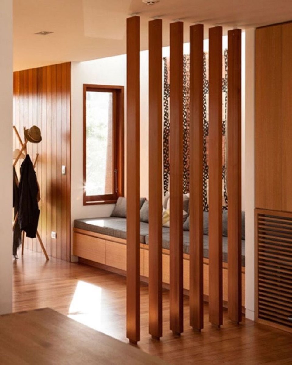 Деревянные перегородки для зонирования