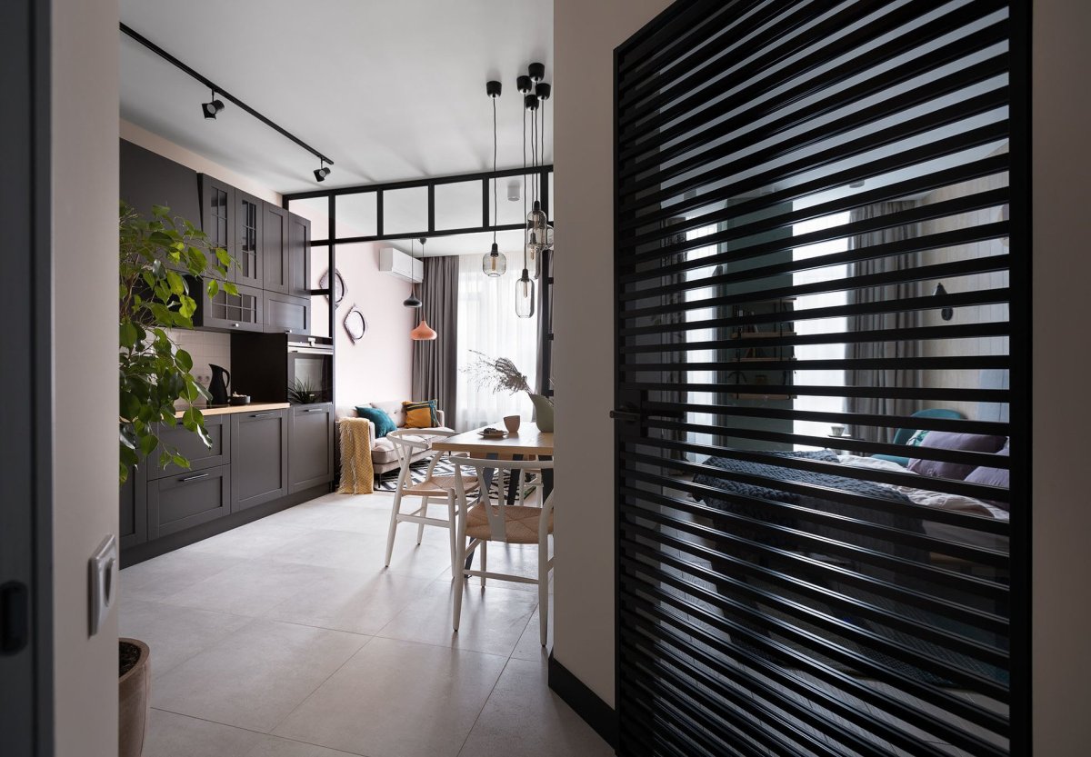 Перегородка из реек лофт