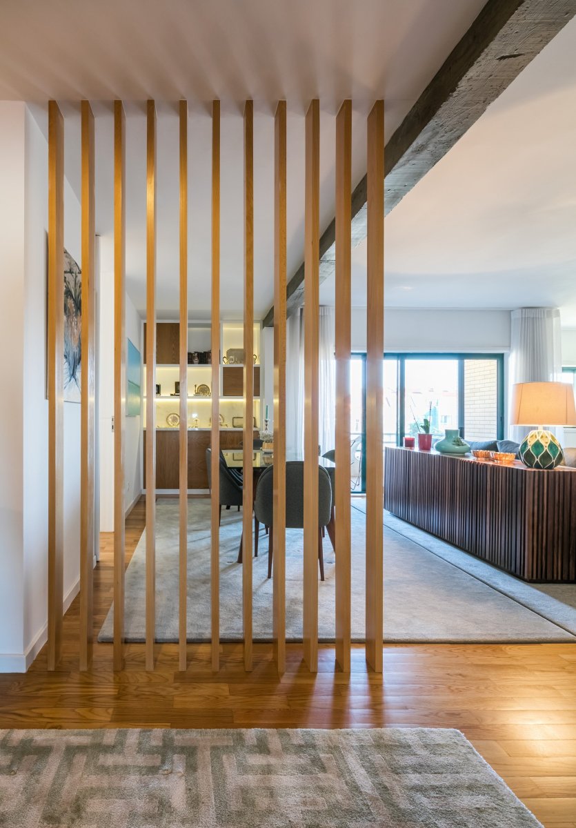 Деревянные прозрачные перегородки