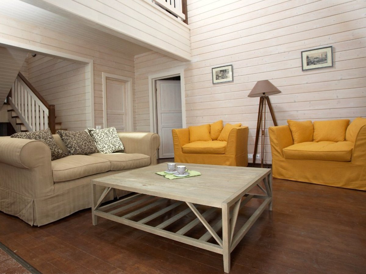 Tikkurila зеленый имитация бруса