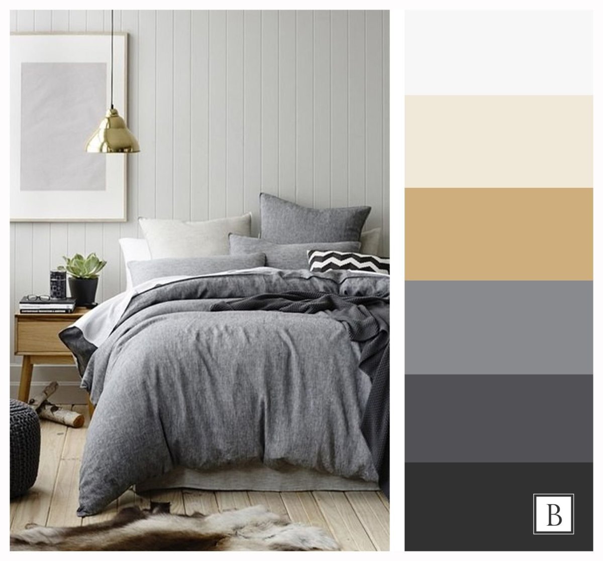 Палитра серый бежевый