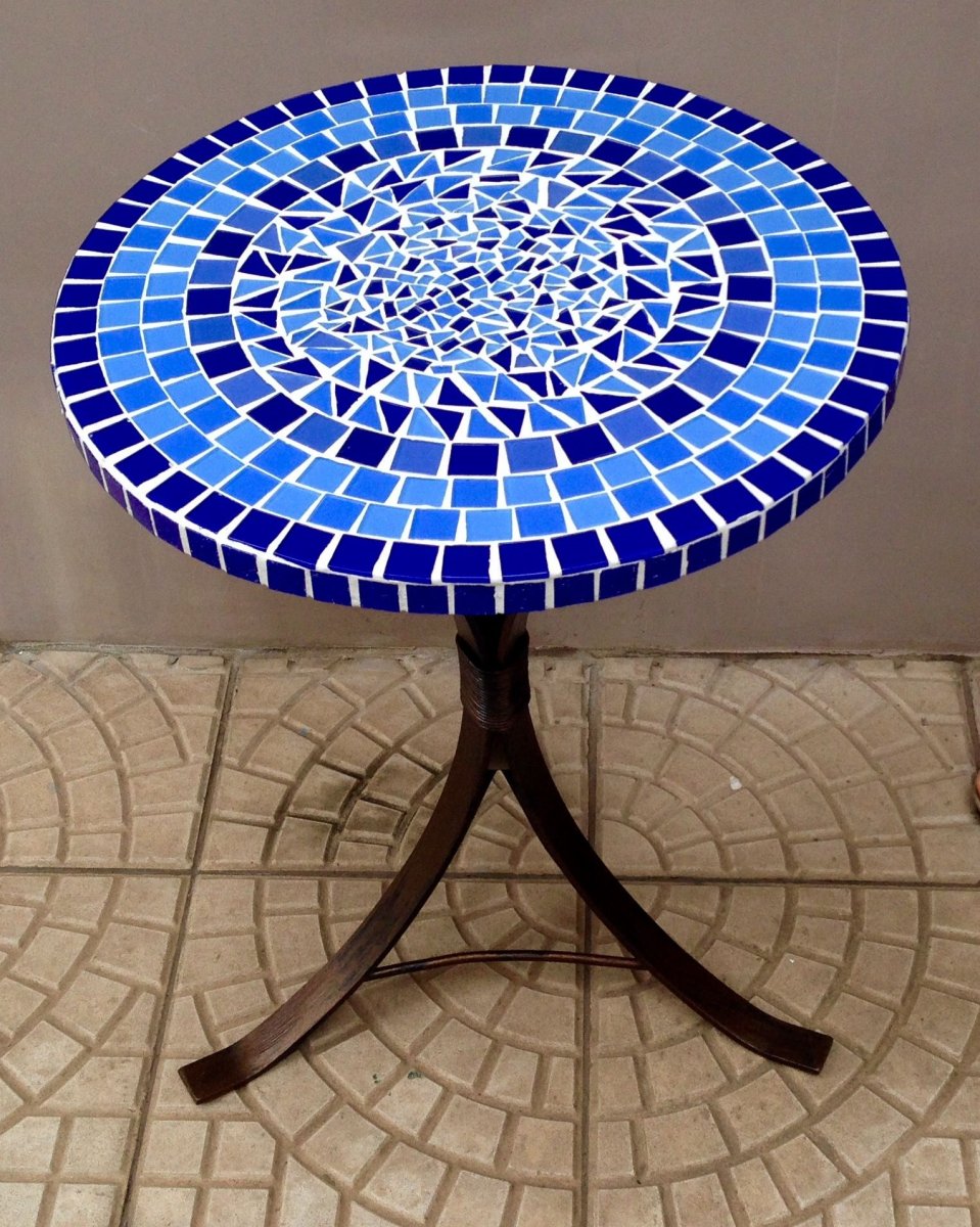 Столик мозаика круглый