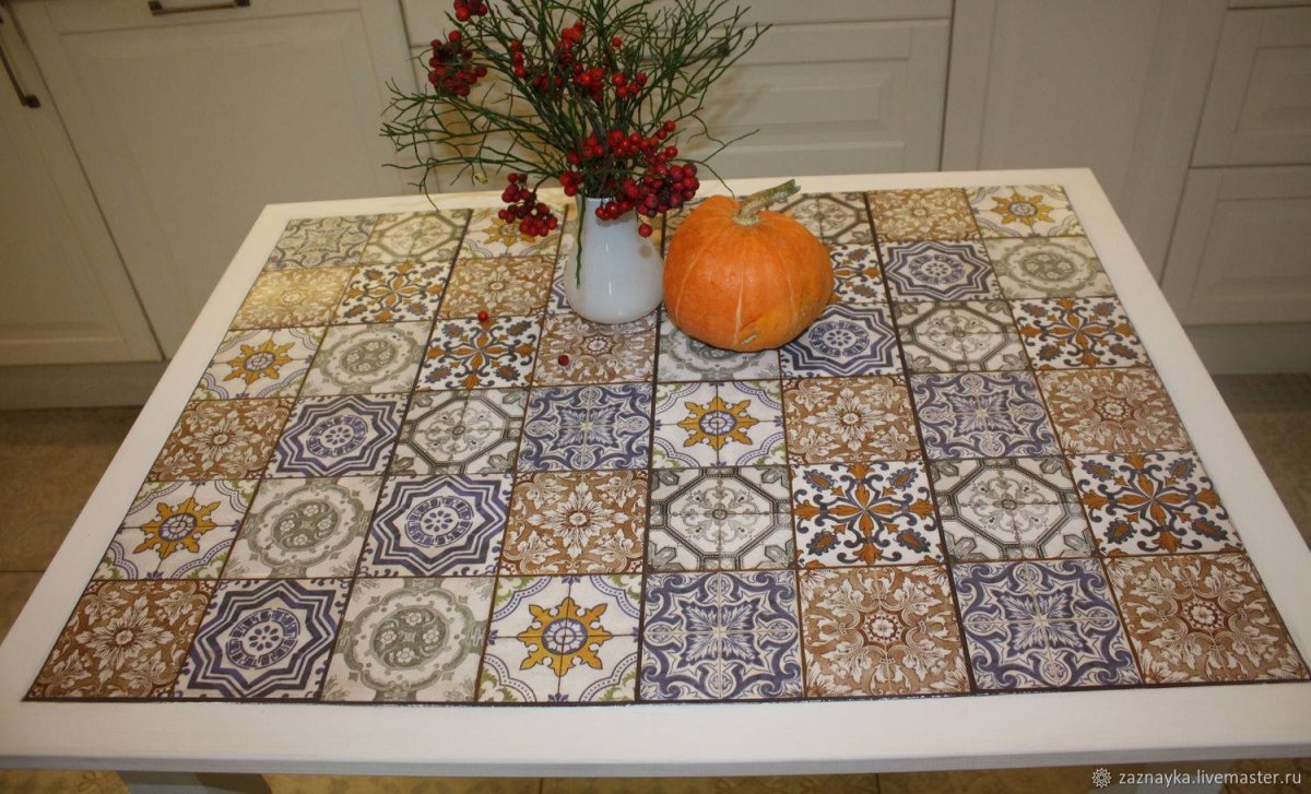 Столешница из керамической плитки