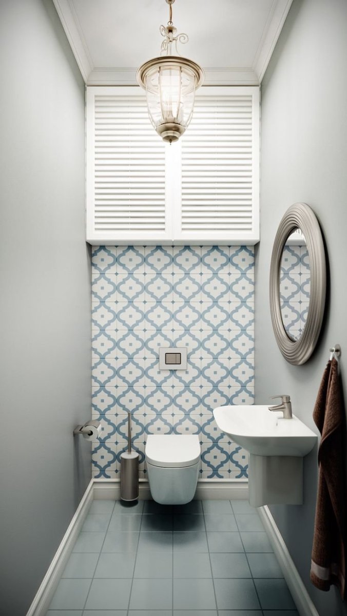 Туалетная комната в скандинавском стиле