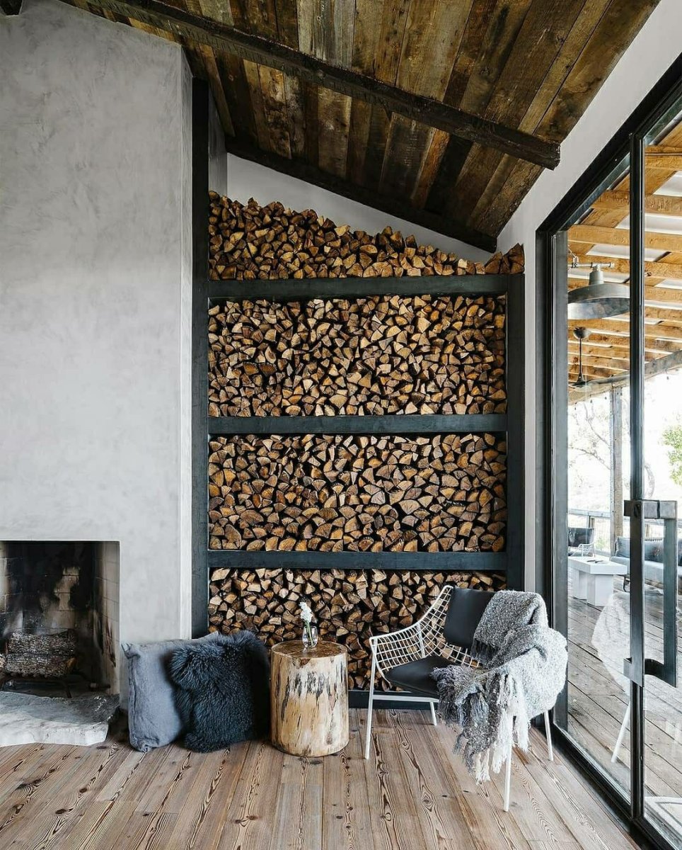 Дровник дизайнерский