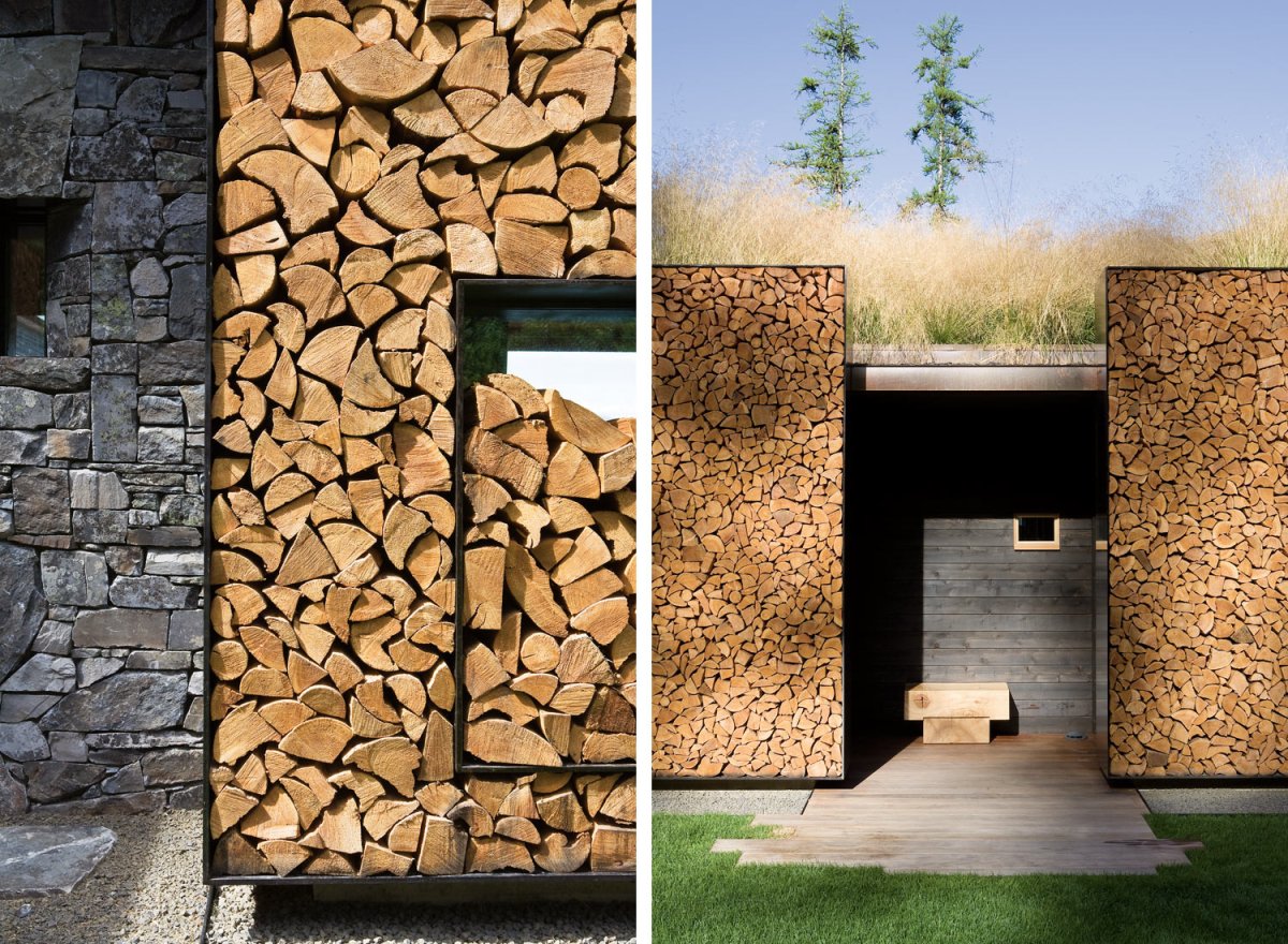 Габион с деревом