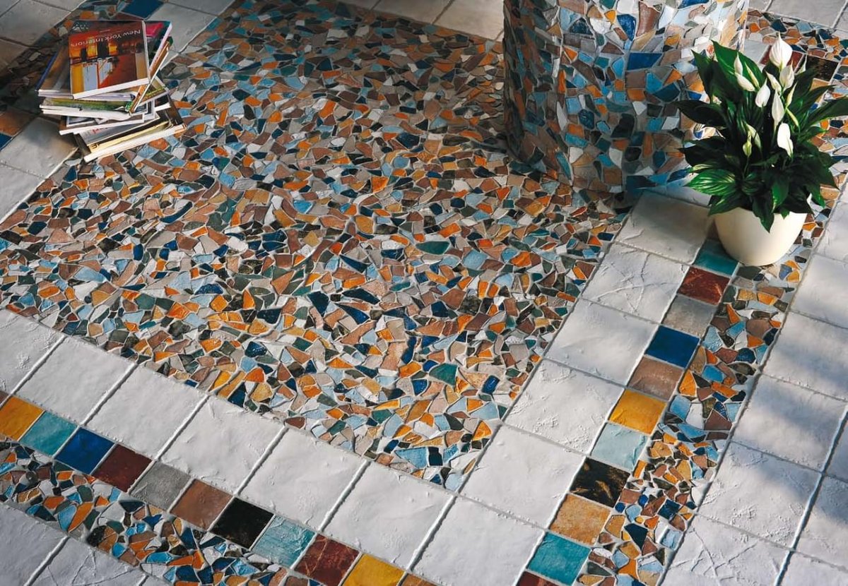 Битая плитка в интерьере