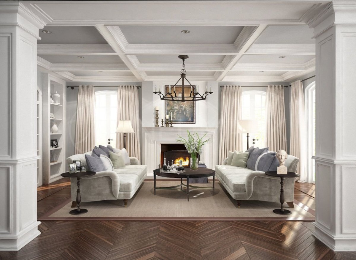 Американская Неоклассика в интерьере