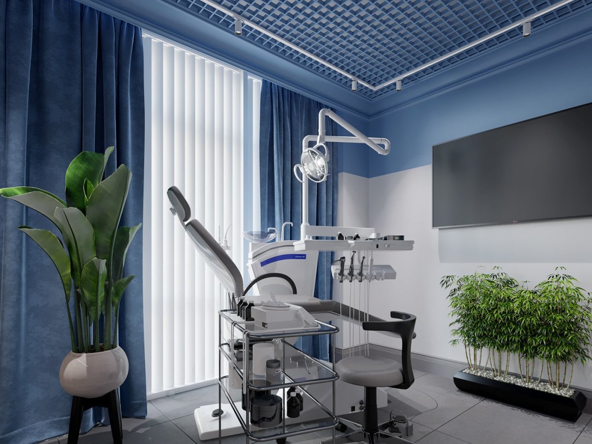Стоматологический кабинет голубой