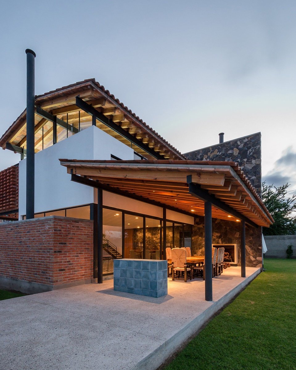 Навес в современном стиле