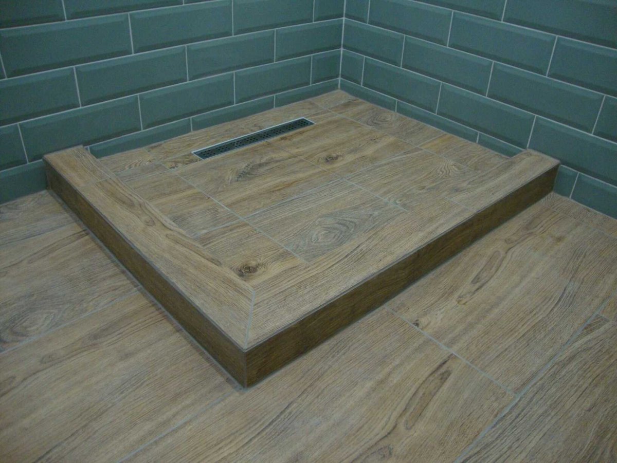 Душевой поддон из плитки