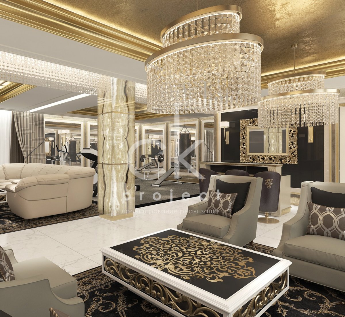 Гостиная в чеченском стиле