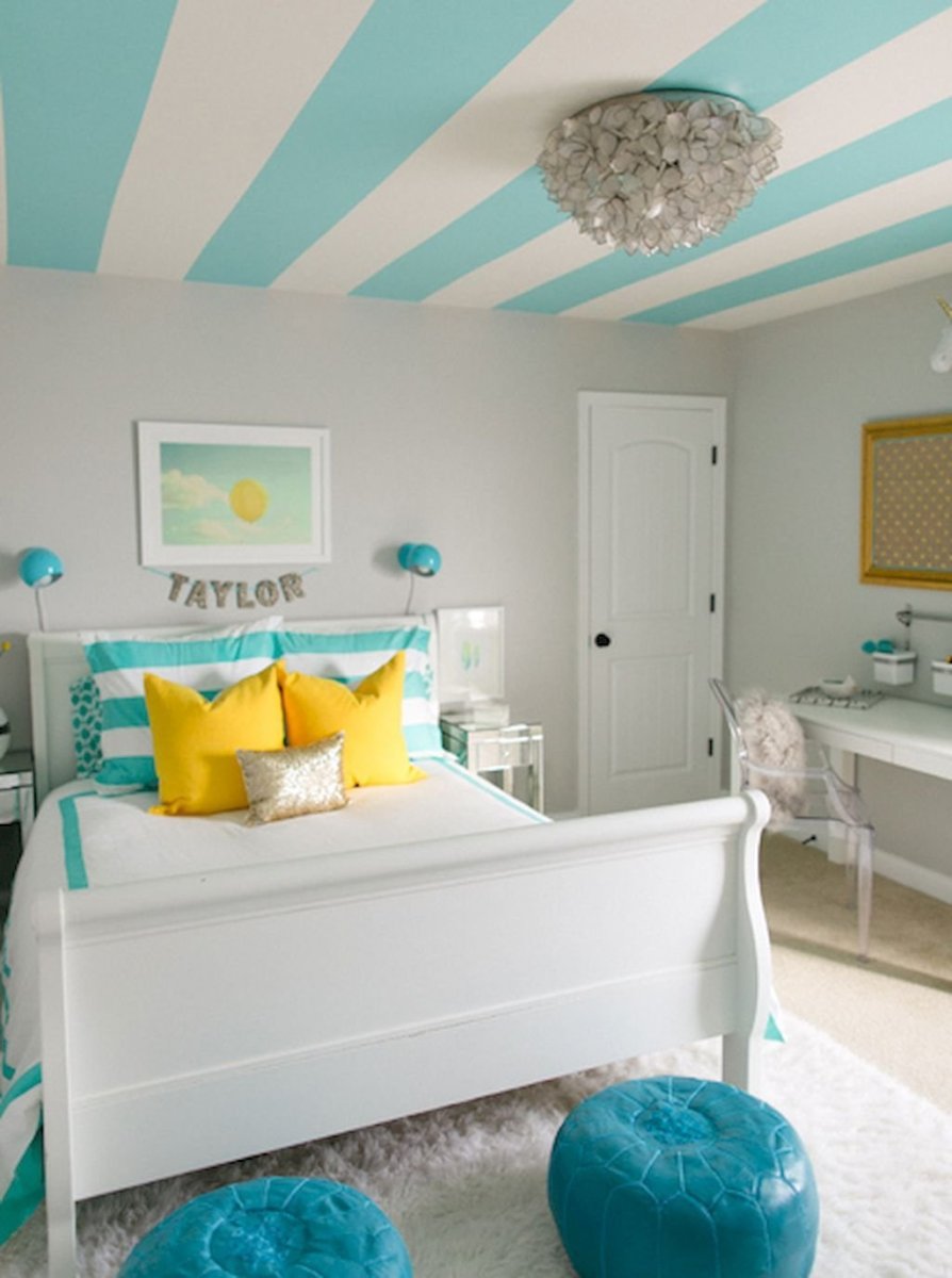 Комната в бирюзовых тонах