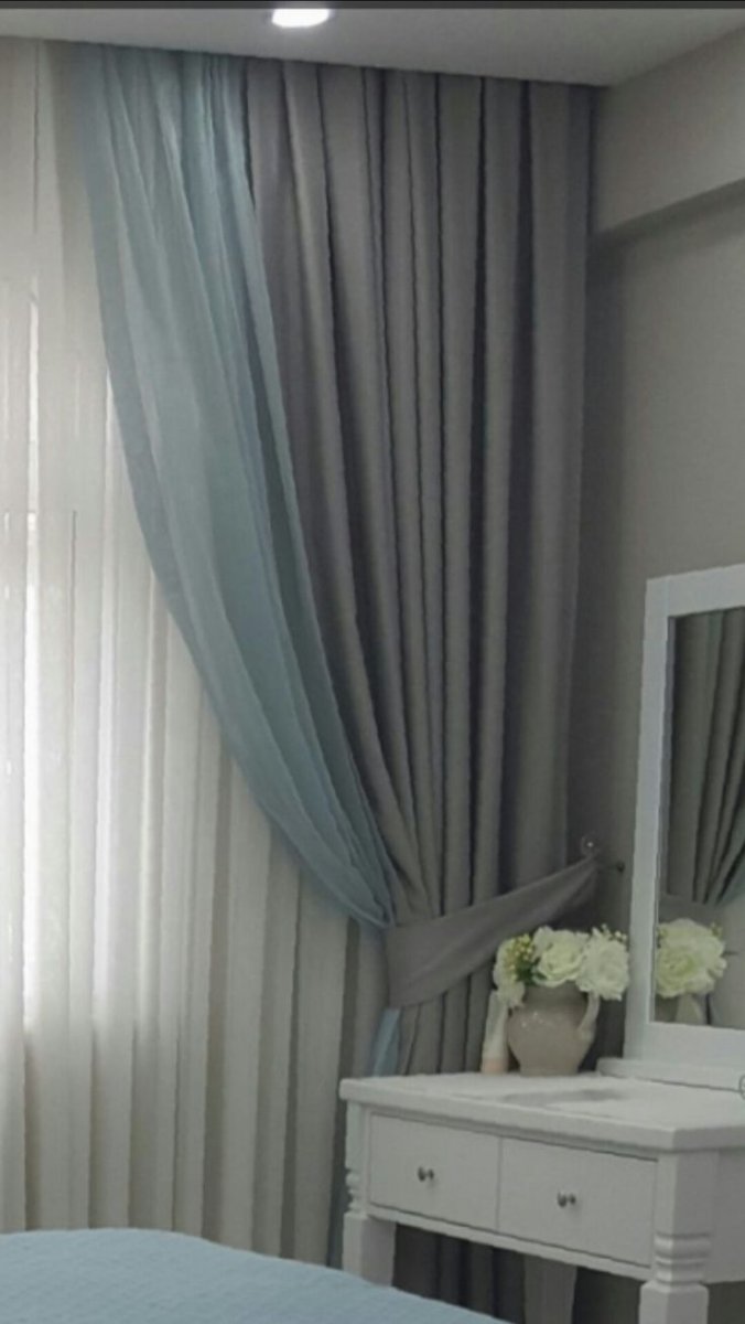 Комбинированные тюли для спальни