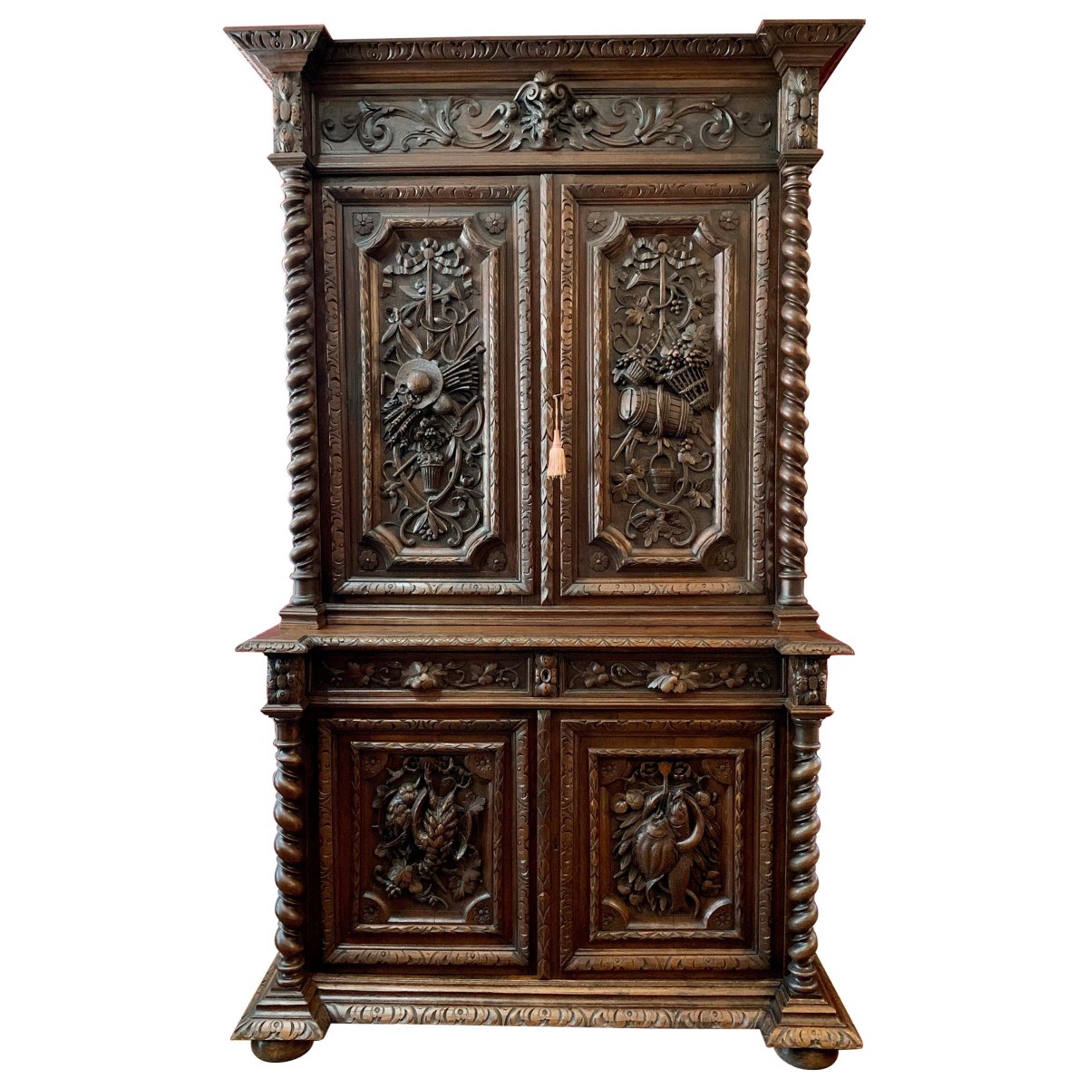 Шкаф прихожая Франция антикварный