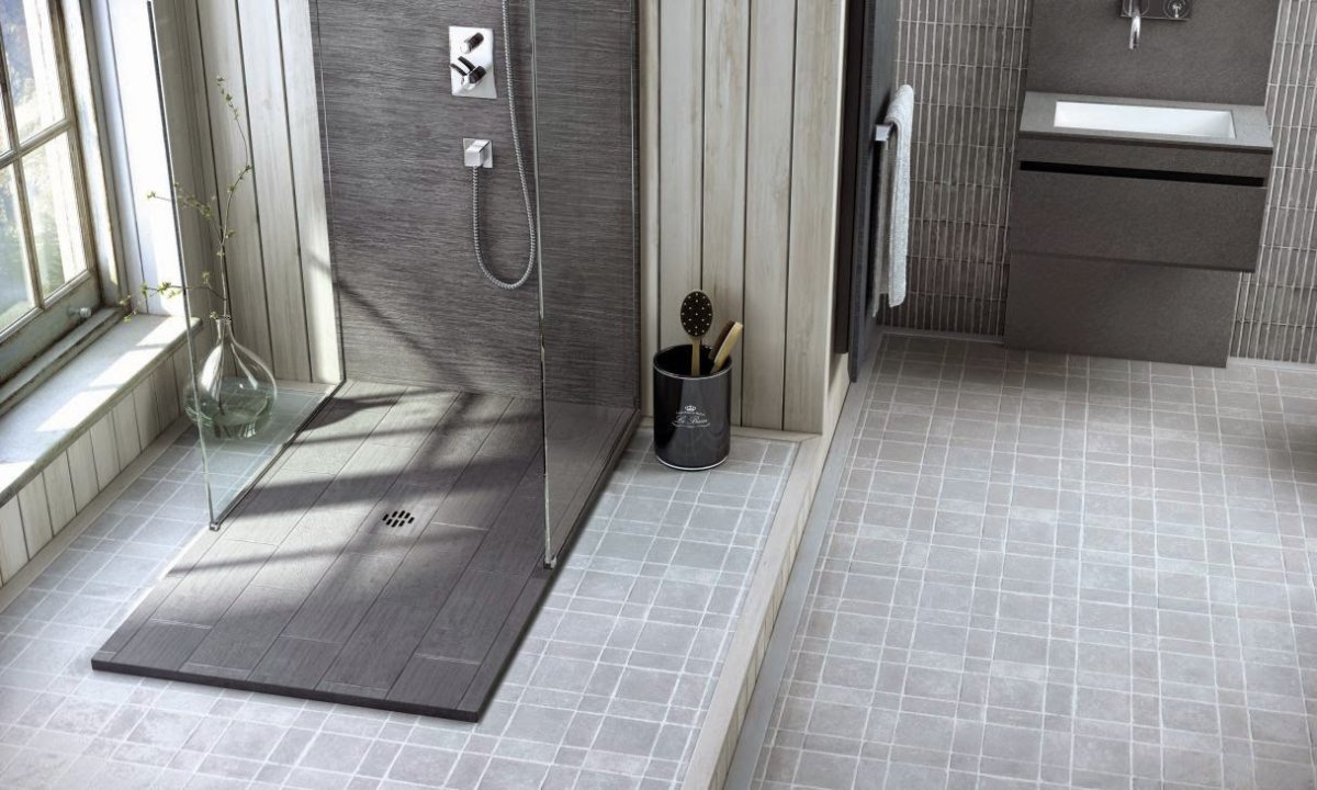 Душевая зона с трапом 700мм