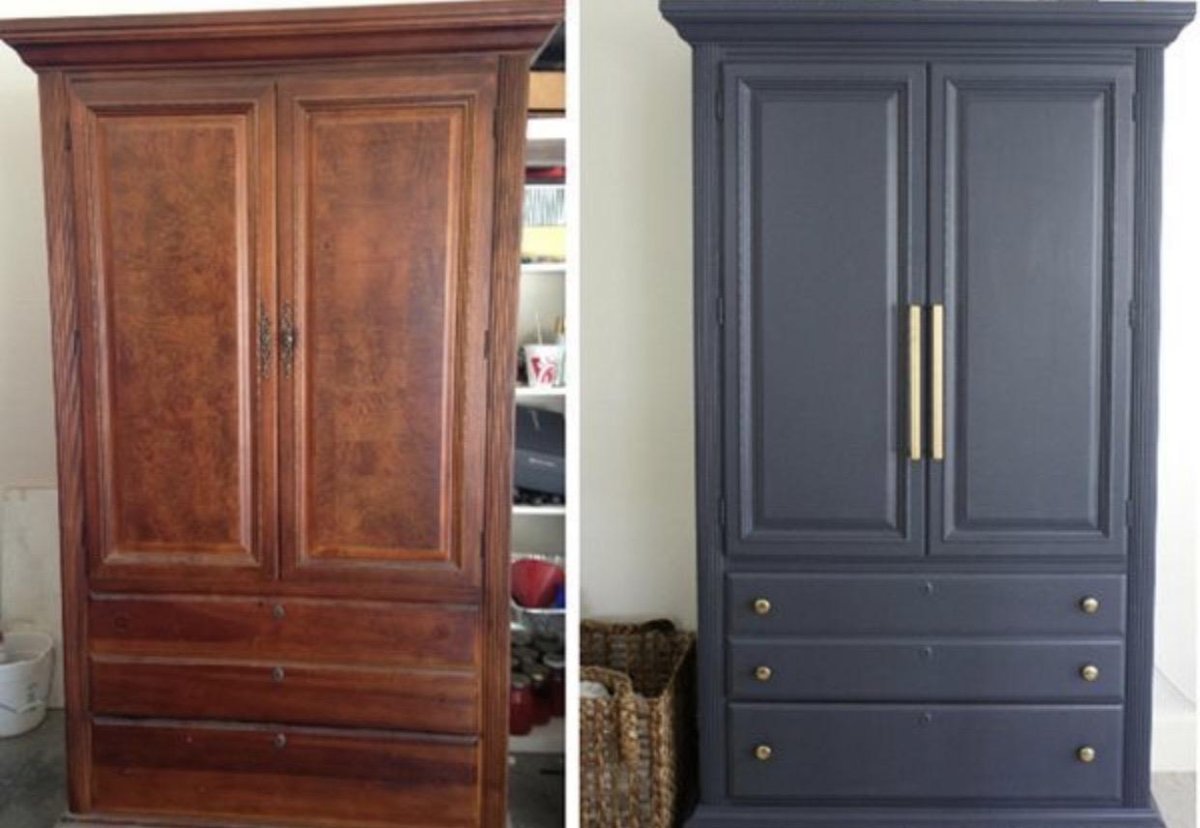 Перекраска шкаф Хельга