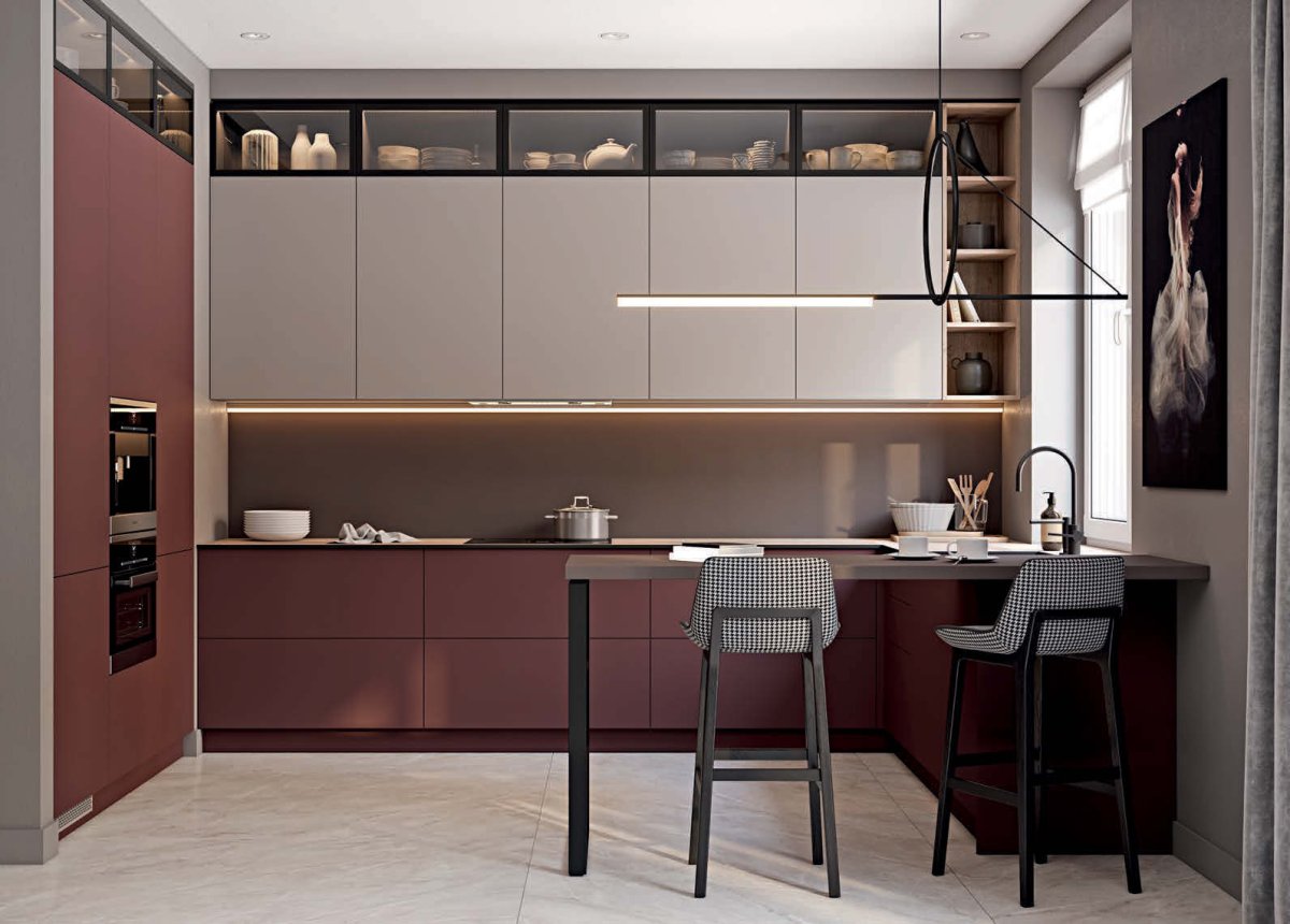 Кухни Зов акрил Феникс Тимбер