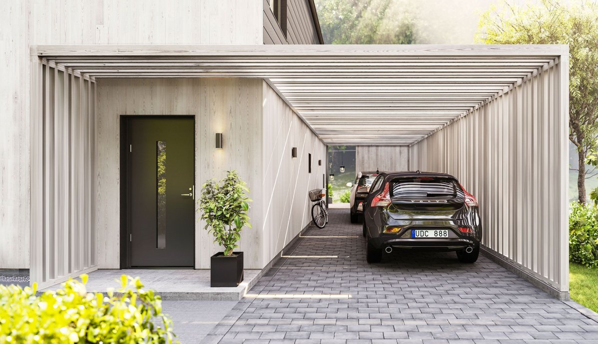 Современные гаражи для автомобилей